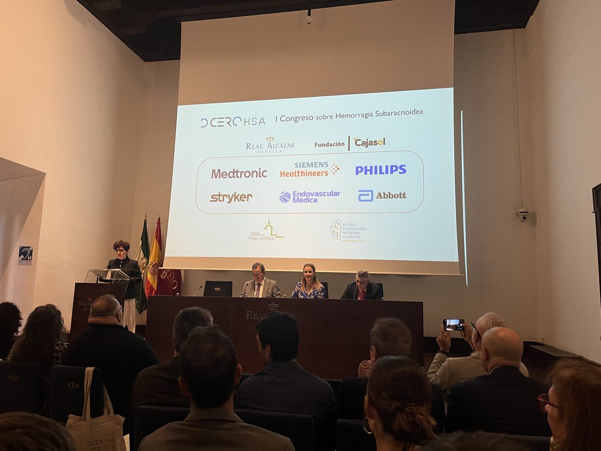 Francisco Moniche (@pmoniche) on Twitter photo Asistiendo al I Congreso sobre Hemorragia Subaracnoidea, con más de 200 participantes, una magnífica iniciativa de la Asociación DCero en el Real Alcazar de Sevilla <a href="/HospitalUVRocio/">HospitalUVRocio</a> Asistiendo al I Congreso sobre Hemorragia Subaracnoidea, con más de 200 participantes, una magnífica iniciativa de la Asociación DCero en el Real Alcazar de Sevilla <a href="/HospitalUVRocio/">HospitalUVRocio</a>