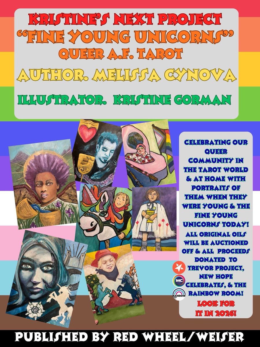Didn’t make it to the Drag Cabaret?
You can still catch Visionary Woman Tarot by Kristine Gorman at New Hope Arts 🎨
Her next tarot deck will support #NewHopeCelebrates, The Rainbow Room &amp; <a href="/TrevorProject/">The Trevor Project</a> 💜
Meet Kristine Tues, Oct 22: newhopearts.org/default.aspx?p…
#NewHopeArts