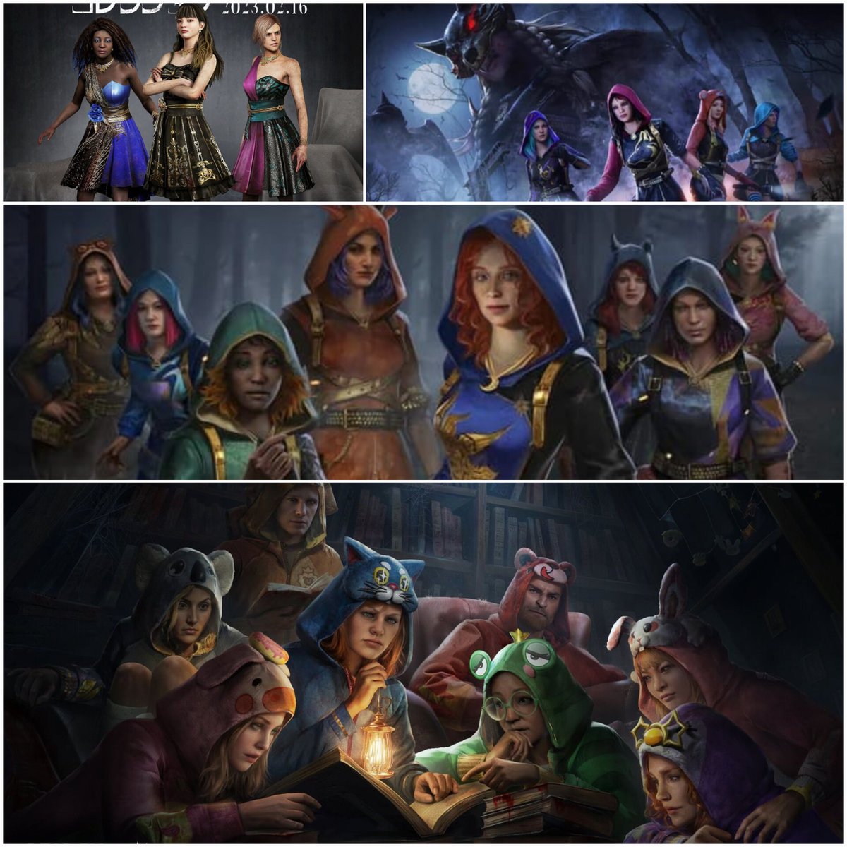 RealSlowLoris's tweet photo. The Lioness does not concern herself with conversion semantics, she simply demands we finally get more of these #DBDMobile exclusives in the core #DeadByDaylight game.

(I need the Christmas skins and Claud's beautiful hair so bad.) https://t.co/sUFDtoLCm8