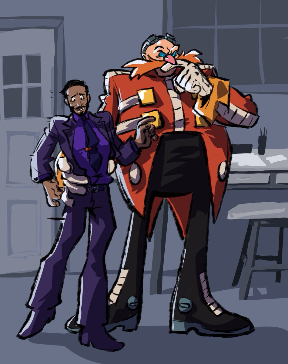 they piss me off!!! // this is old art I never finished lmao 

#stobotnik #eggman #agentstone
