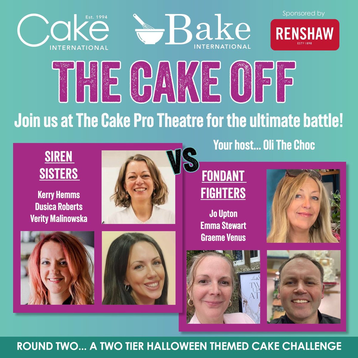sugarcraftBSG's tweet image. It's back for 2025! The Cake Off, live! 

For anyone visiting Cake International &amp;amp; Bake International, this is one session not to miss - check out the brave cake designers up for the challenge⬇️

#CakeDecorating #CakeCompetition

facebook.com/share/p/17cLCr…