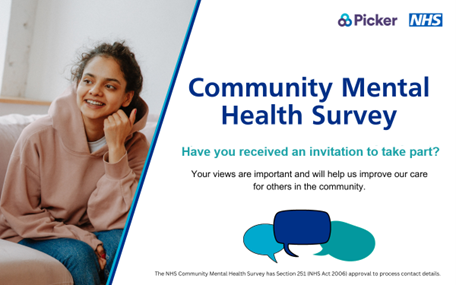 Recently used NHS Community Mental Health Services and been invited to complete the 2025 #CommunityMentalHealthSurvey? 

Don’t miss your opportunity to provide valuable feedback on the care you received.
