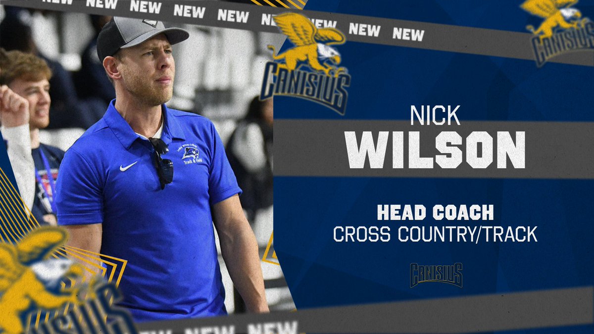 Canisius has announced that Nick Wilson has been named the program's new cross country/track head coach.

Welcome to Main Street!

Full Release:
📰: tinyurl.com/yc5s8fcy

#Griffs