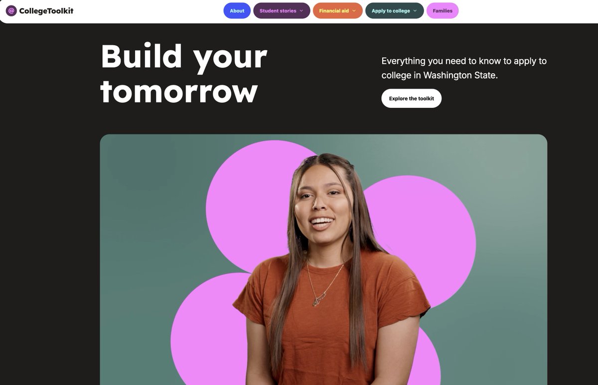 A new online resource is helping Washington students explore whether college is right for them.
The College Toolkit, created by CWU, WSAC, and Sandbox Inc., features real student stories and guidance on applying and paying for college. 
Read more bit.ly/4n85giL