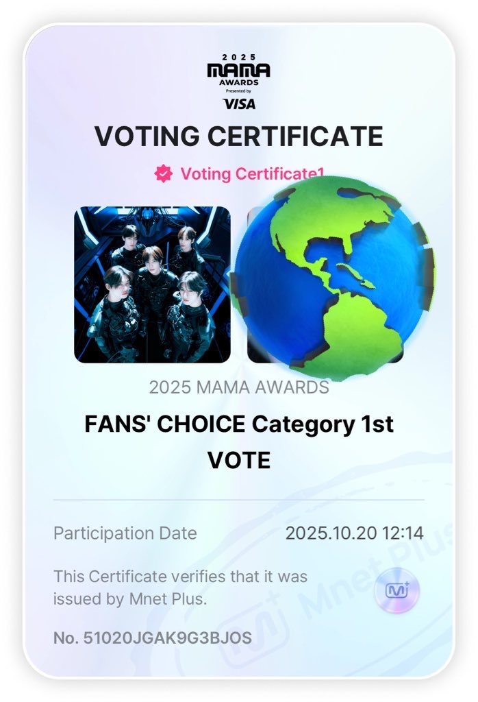 No es por meterles presión pero si no votan txt no estaría recibiendo premio cuyo vienen ganando desde 2019 y tal vez se irían sin ningún premio en los MAMA

I vote for #TOMORROWXTOGETHER on #2025MAMAVOTE