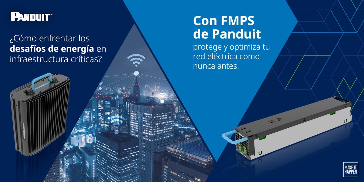 DDR_Mexico's tweet image. Llevar energía a distancias importantes y de forma segura ahora es posible, #Panduit presenta el primer sistema de #EnergíaClase4 que cumple con los estándares, y que transformará la infraestructura para siempre👉 qrco.de/FMPS

#FMPS #AlimentacionElectrica
