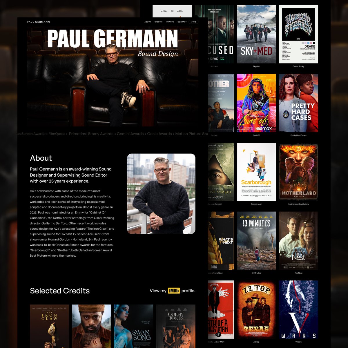 pixelflex's tweet image. Case study project for award-winning Sound Designer, Paul Germann.

✅ Webflow Design
✅ Webflow Development 
✅ Photography

#madeinwebflow