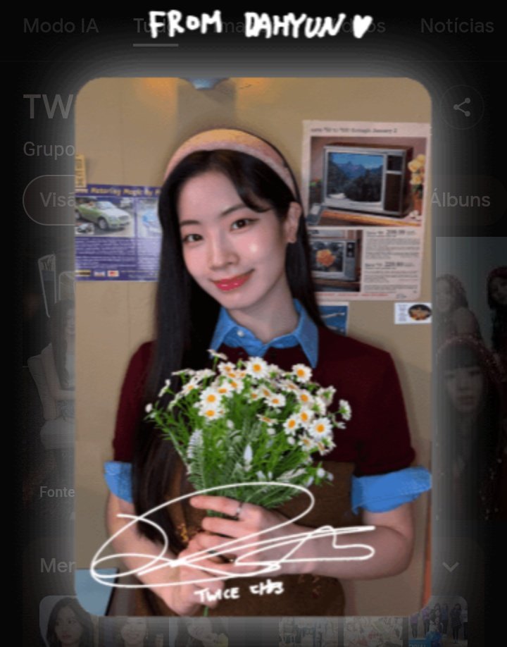 Ganhei a dahyun galera, posso ir pra faculdade em paz