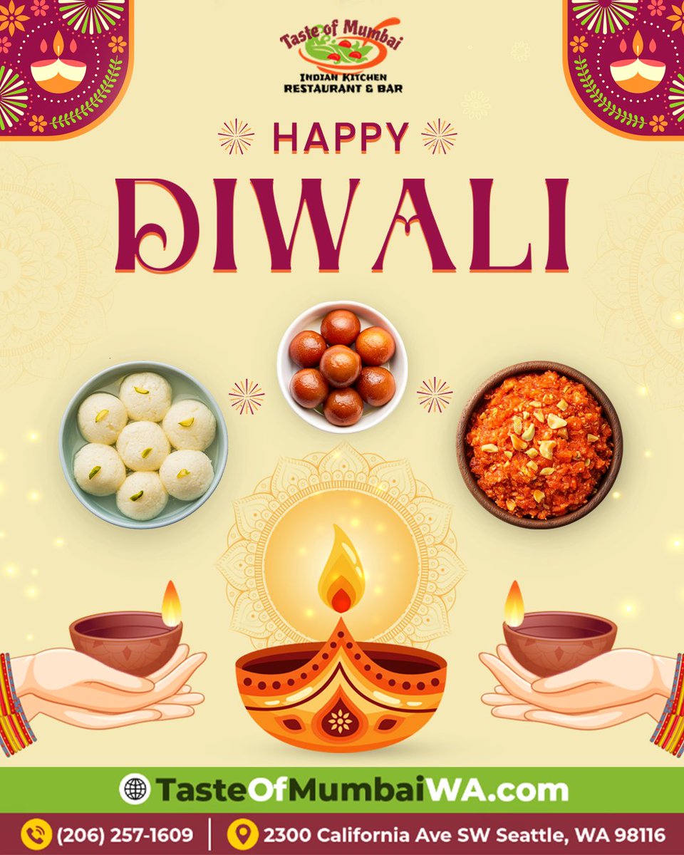 Mumbai_Kitchen1's tweet photo. ✨ Taste the Joy of Diwali with #TasteOfMumbai ✨
This Diwali, let your celebrations sparkle with the rich flavors and aromas that remind you of home. 

Order Online👉: https://t.co/Eck6Bx1oIq

#HappyDiwali #FestivalOfLights #DiwaliCelebration #DiwaliVibes #TasteOfIndia https://t.co/ufVRmwYoTm