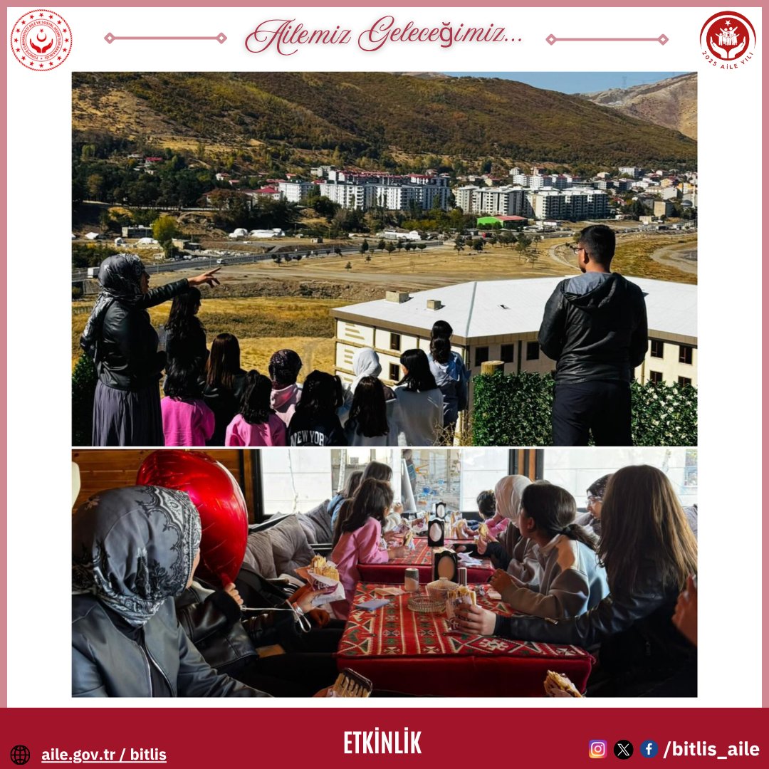 bitlis_aile's tweet image. 🌿 Çocuklarımız, Doğayla  Dolu Bir Günü Geride Bıraktı

📌Koruma ve bakım altında bulunan çocuklarımızın sosyal uyumlarını güçlendirmek, doğayla bağ kurmalarını desteklemek ve psiko-sosyal gelişimlerine katkı sağlamak amacıyla hafta sonu sosyal etkinlik programı düzenlendi.…
