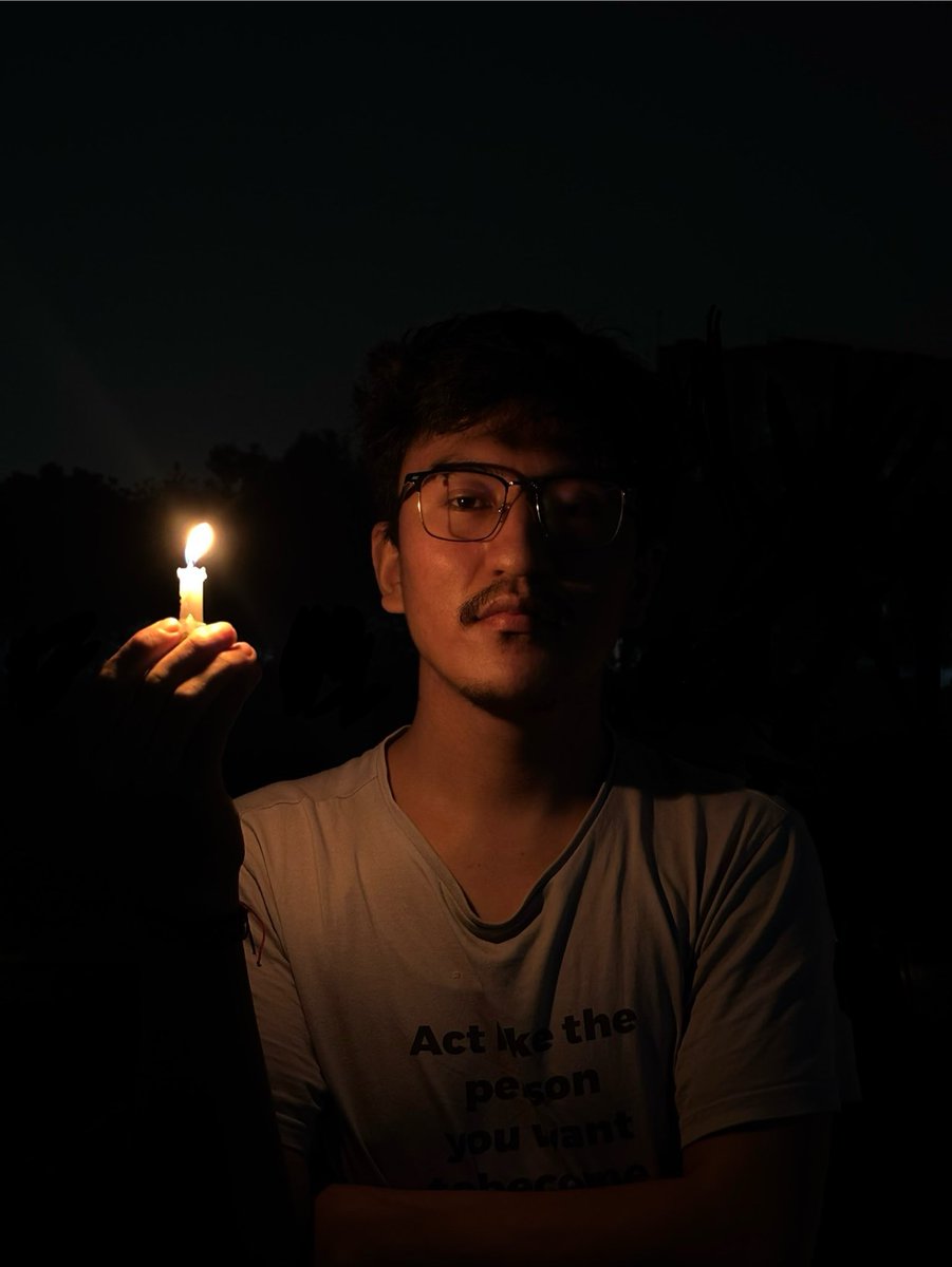 In this silent night, I light a diya 🪔,not in celebration, but in solidarity with Ladakh.
Being Ladakhi, I cannot be silent when my home is hurting.
This flame is my voice steady &amp; peaceful
May truth &amp; peace prevail. 🕯️