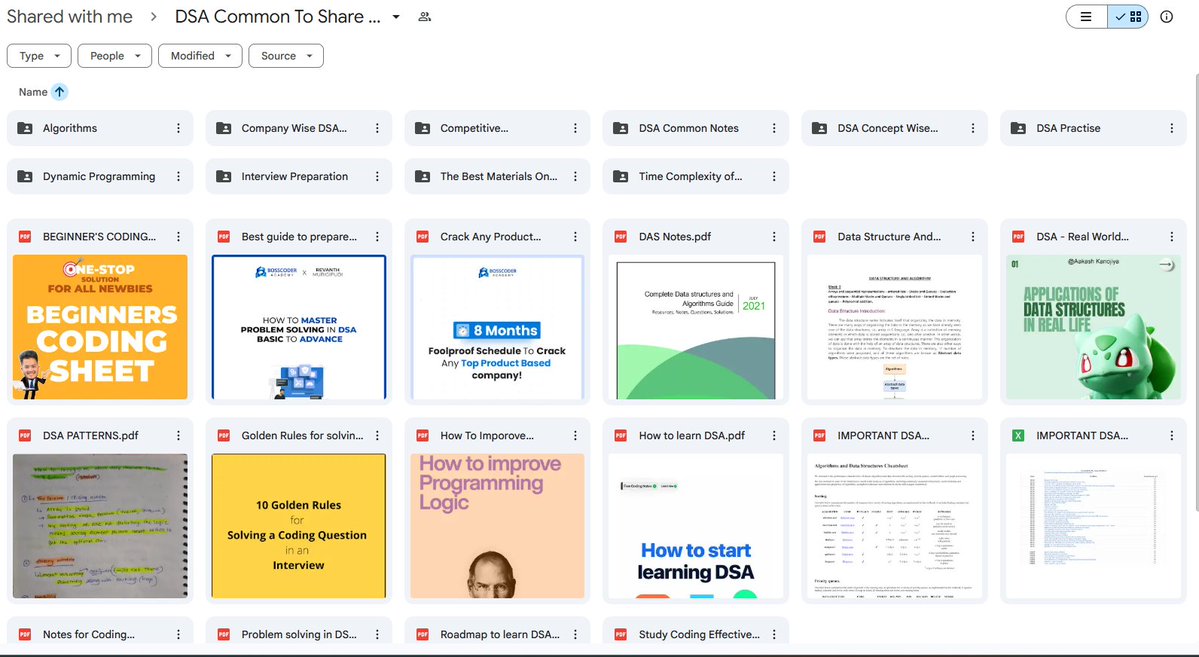 AvinashSingh_20's tweet image. A complete collection of DSA resources , from beginner-friendly coding sheets to advanced problem-solving guides. This folder covers everything needed to learn, revise, and master Data Structures & Algorithms.
It includes:
1- Topic-wise notes and concept PDFs
2- Company-wise…