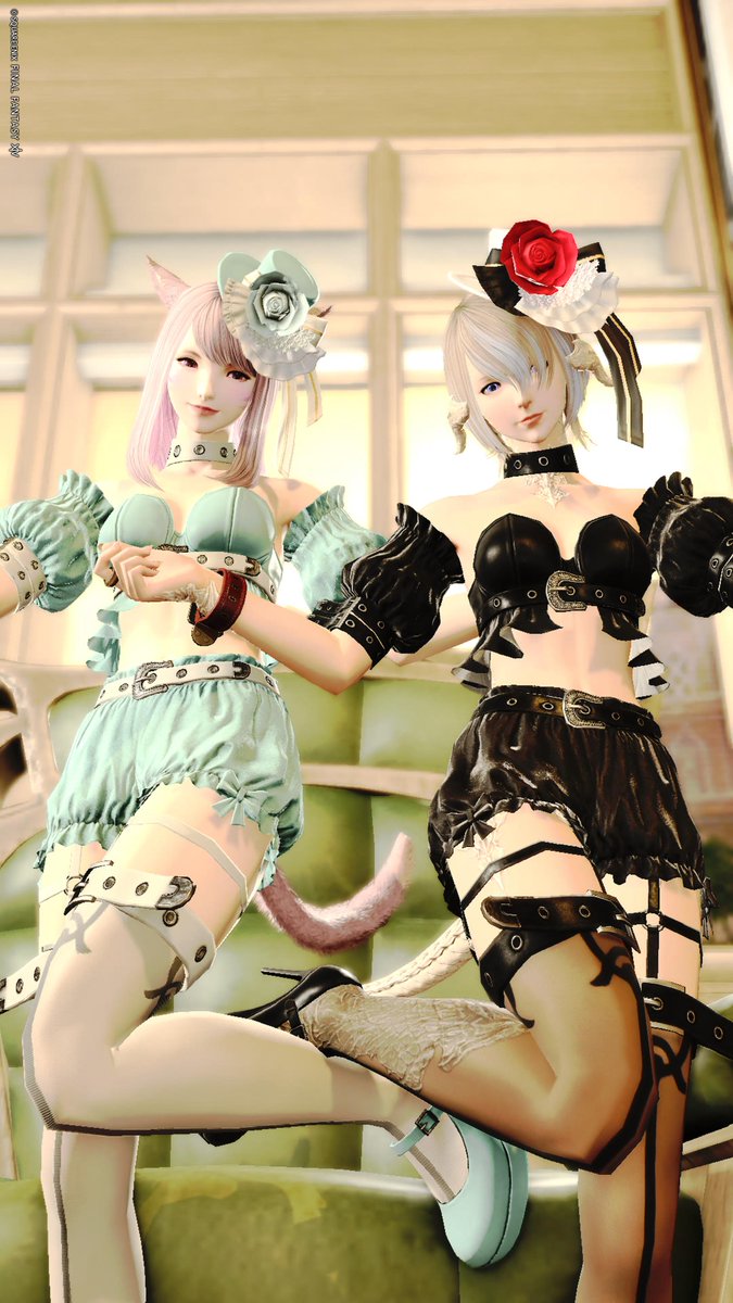 おやすみなさーい💤 #ミコッテ &amp; #アウラ