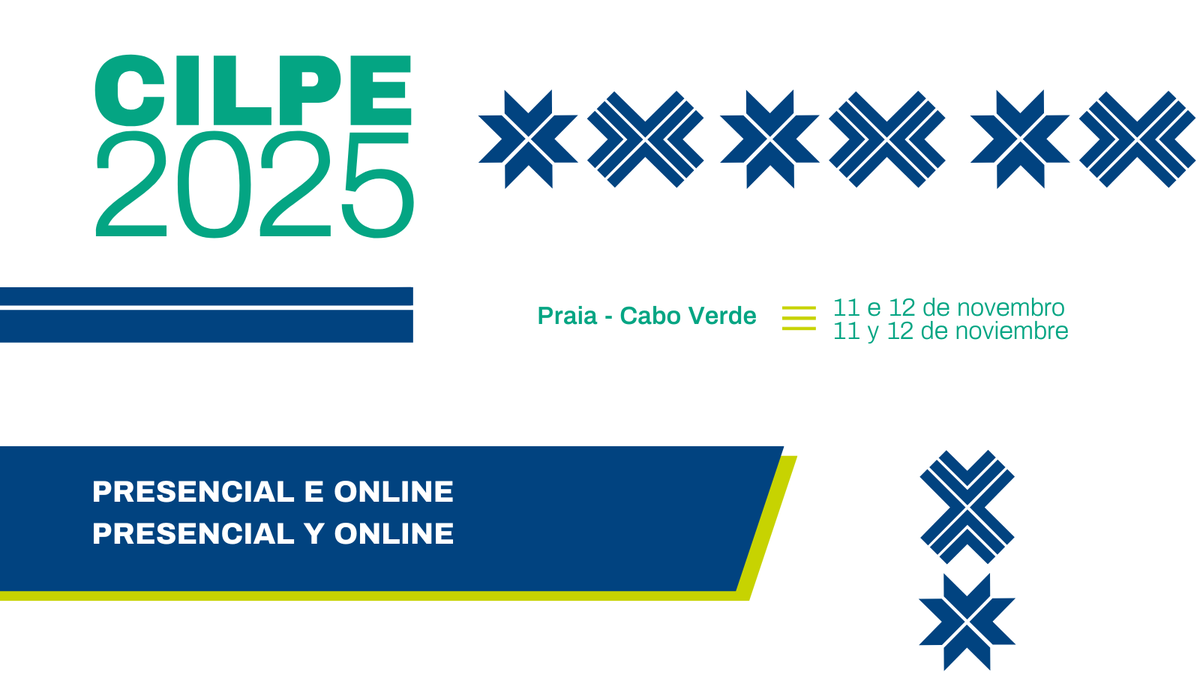 ⏳ Falta pouco para a #CILPE2025 em Cabo Verde!

🗓️ De 11 a 12 de novembro, participa presencialmente ou online e dá voz aos teus contributos nos debates sobre línguas, Inteligência Artificial, direitos culturais e muito mais.

✅ Consulta a programação e inscreve-te: