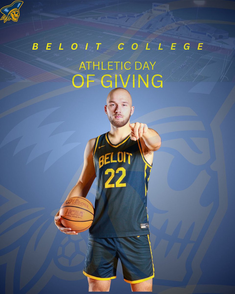 🚨 Tomorrow’s the Day 🚨 

Come and support Beloit’s men basketball team in our 2nd Annual Athletic Day of Giving. Every dollar donated goes directly into our basketball program.
-
-
-
-
#d3basketball #gobucs #beloitcollege