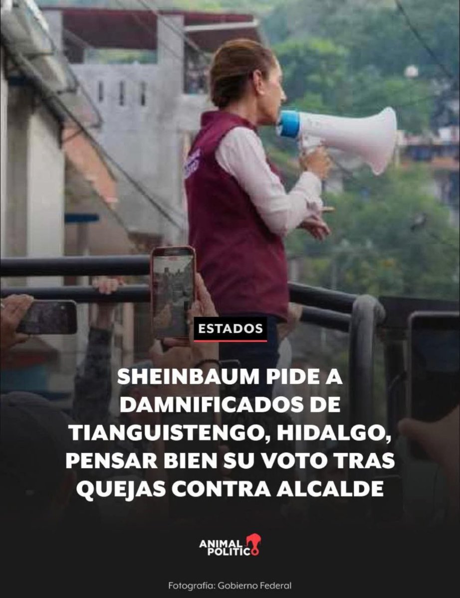 ¿Porque Claudia Sheinbaum no dijo esto mismo en Veracruz o Puebla, siendo Veracruz el estado por mucho más dañado y Gobernado por MORENA?