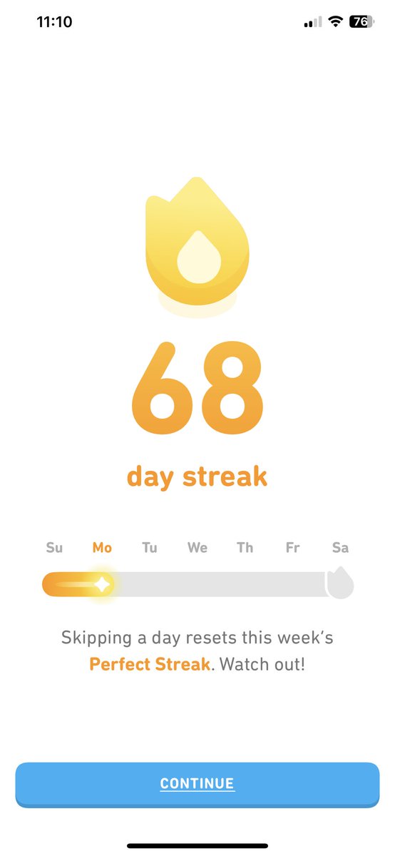 NotMishStats's tweet image. got my lesson an hour before midnight #amazoncrash and idk Duolingo crash