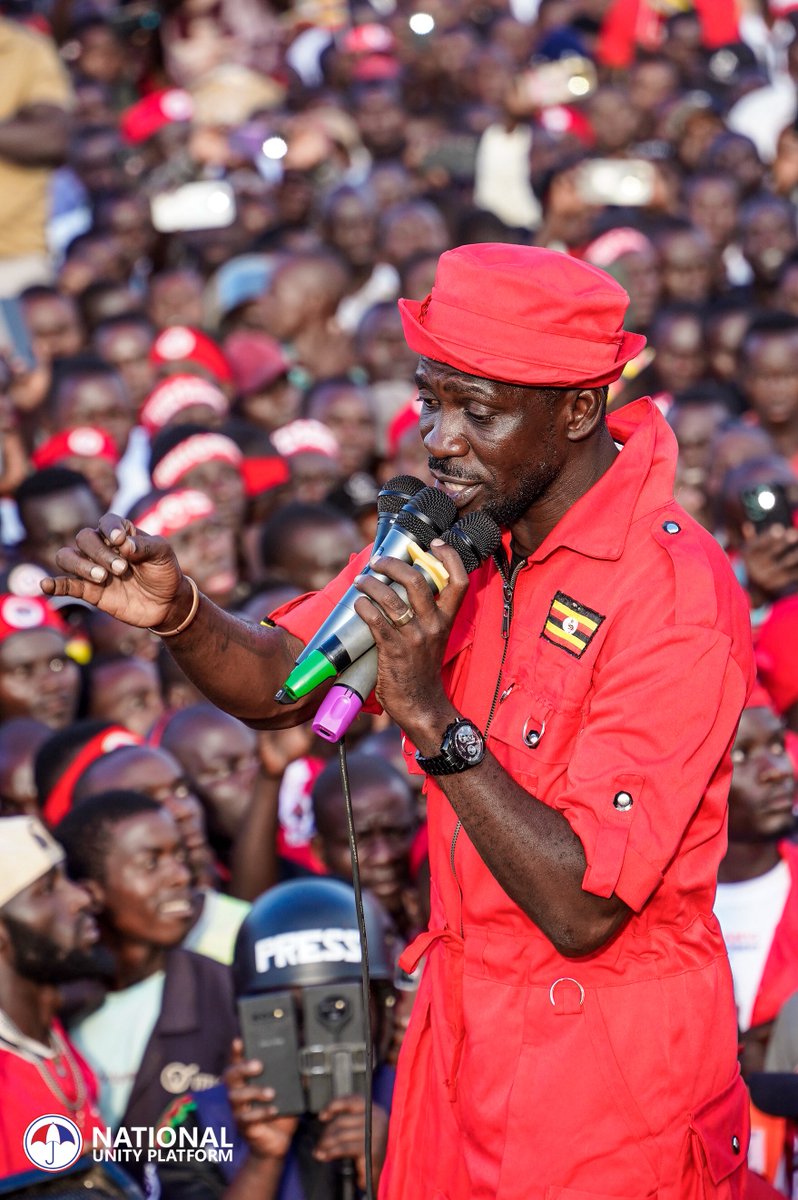 HEBobiwine's tweet photo. Not even the intimidation tactics by the regime Prime Minister could stop our great people of Kagadi and Kibaale districts from convening in large numbers to welcome our message of change. They have demonstrated the true spirit of resilience of Omukama Kabalega. Thank you Bunyoro. Kabalega leega!
#ProtestVoteUg2026 
#ANewUgandaNow
#PeoplePowerOurPower