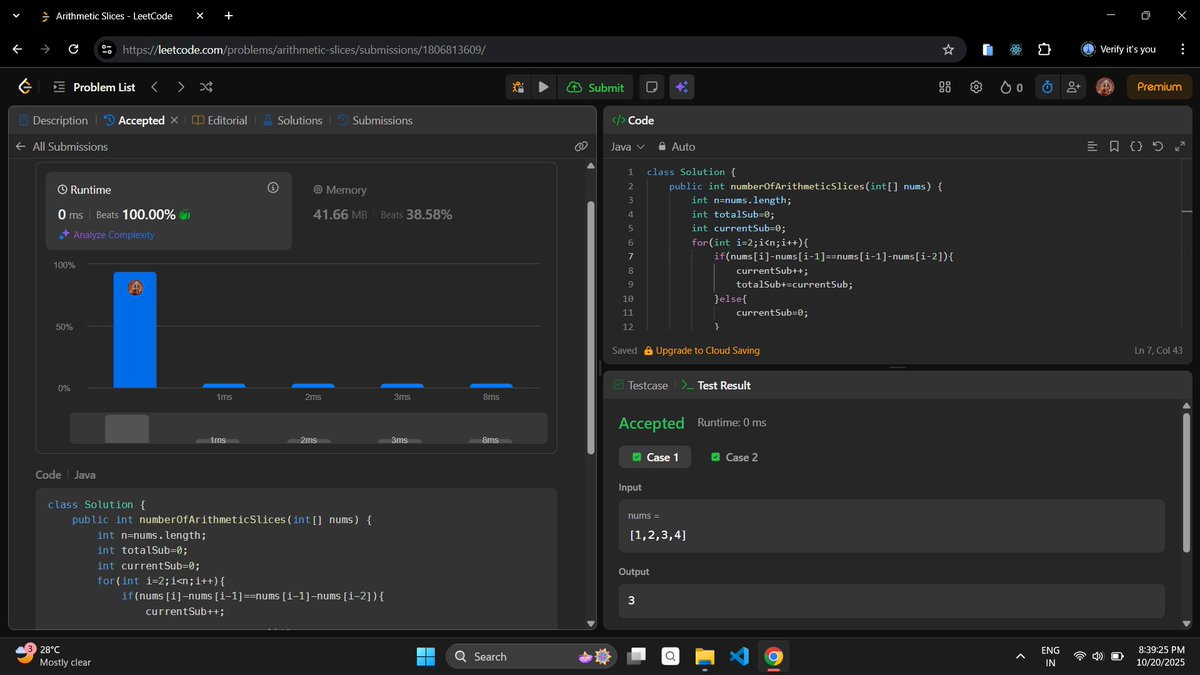 MansiBug's tweet image. Day 108: Getting a job in 8 months.
- Solved 1 medium-level and 1 easy-level question on LeetCode.
#100DaysOfCode #buildinpublic #DSA #Java
