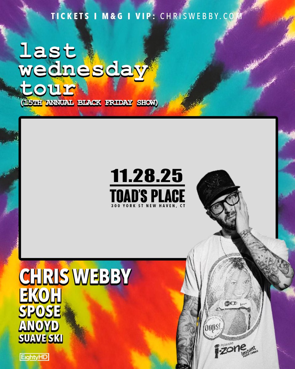 🚨TOUR TIME🚨

Can’t believe I’m heading back out on the road TOMORROW.. after almost 2 decades of touring it still always manages to creep up on me.

After these, the #LastWednesdayTour setlist will be officially retired after a long 2 year journey up down and across North