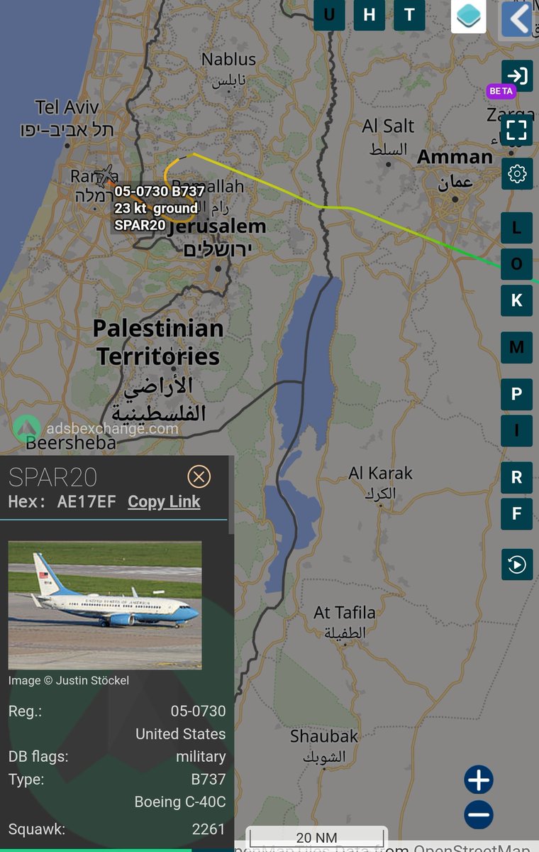 sipjack1776's tweet photo. C-40 Clipper 
#AE17EF/05-0730/SPAR20
Landed at Tel Aviv and is now tracking  West out of Tel Aviv 
@Borrowed7Time https://t.co/fN5Hd6DntT