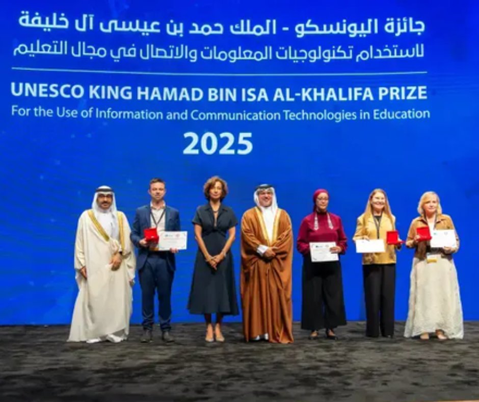 RaspberryPi_org's tweet image. Earlier this month, Experience AI was announced as a laureate for the 2025 edition of the UNESCO King Hamad Bin Isa Al-Khalifa Prize for the Use of ICT in Education. Read more in our latest blog: rpf.io/blog-expai-une…
© Government of the Kingdom of Bahrain