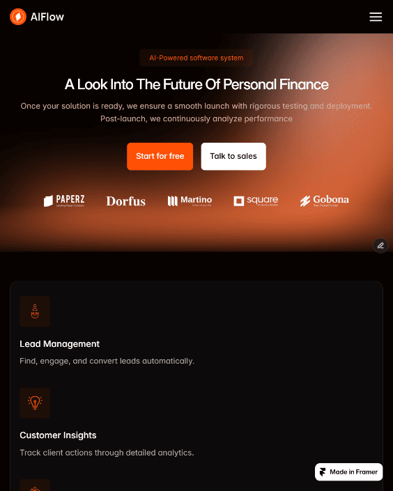 alphadesignglob's tweet image. 💥 THINK TRUST IS AUTOMATIC IN FINTECH?
Using generic designs won't CUT IT.
Alflow proves TRUST is DESIGNED, not assumed.
➡️ Get the template: alphadesignglobal.pro/alflow
#FintechSolutions #WebDesign #Startup