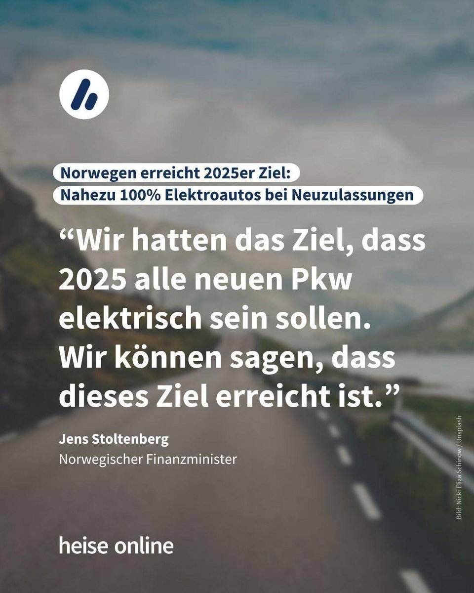 Cleanthinking's tweet image. Aber Norwegen.... ist ja nicht vergleichbar mit DEUTSCHLAND. 

Ja, stimmt. Norwegen hat keine Autoindustrie, die lieber lobbyiert und betrügt als zu innovieren. 

Ja, stimmt. Norwegen hat heimisches Öl und heimisches Gas. Aber das verkaufen sie nur noch an Staaten wie…
