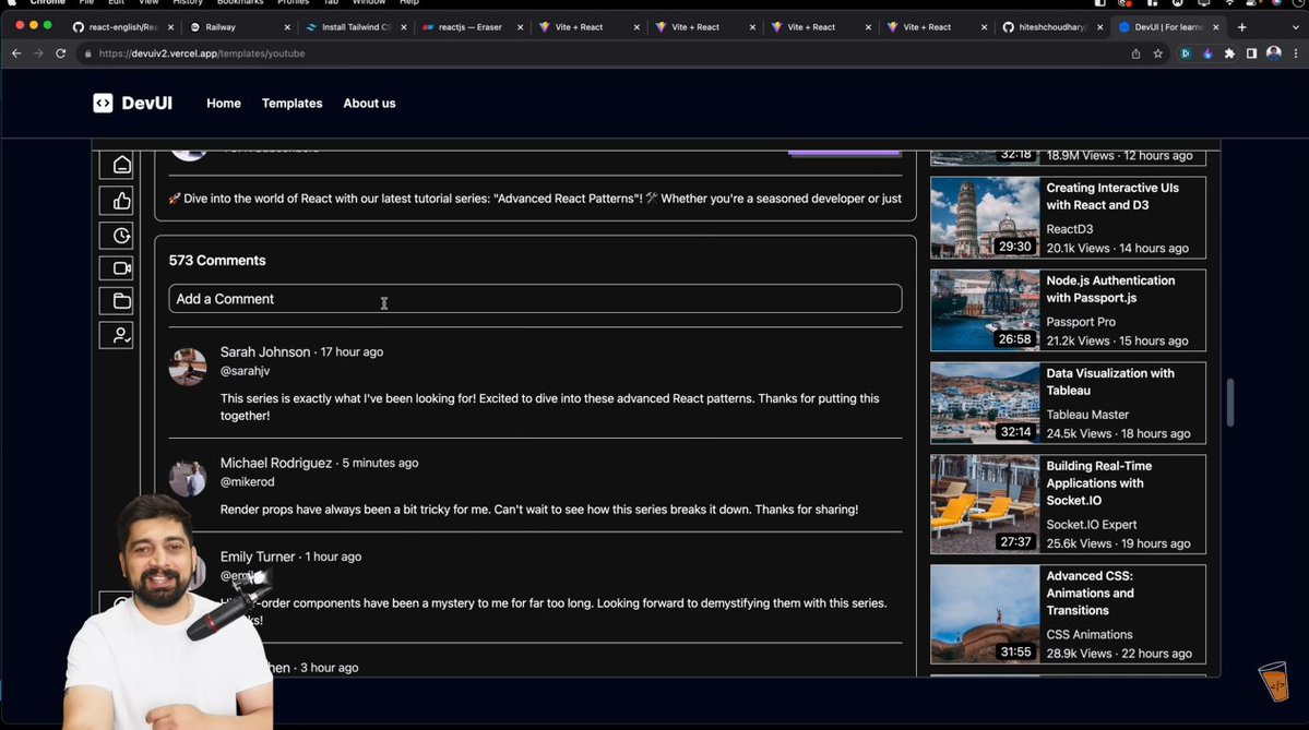 codeXninjaDev's tweet image. Day 4 of #BackendNinjaChallenge🥷by @ChaiCodeHQ  @Hiteshdotcom 
Got the overview of building a YouTube-like platform video uploads, likes, history, tweets &amp; comments. Can’t wait to start coding and make it real! 💻🔥
#ChaiAurCode #MasterJiChallenge