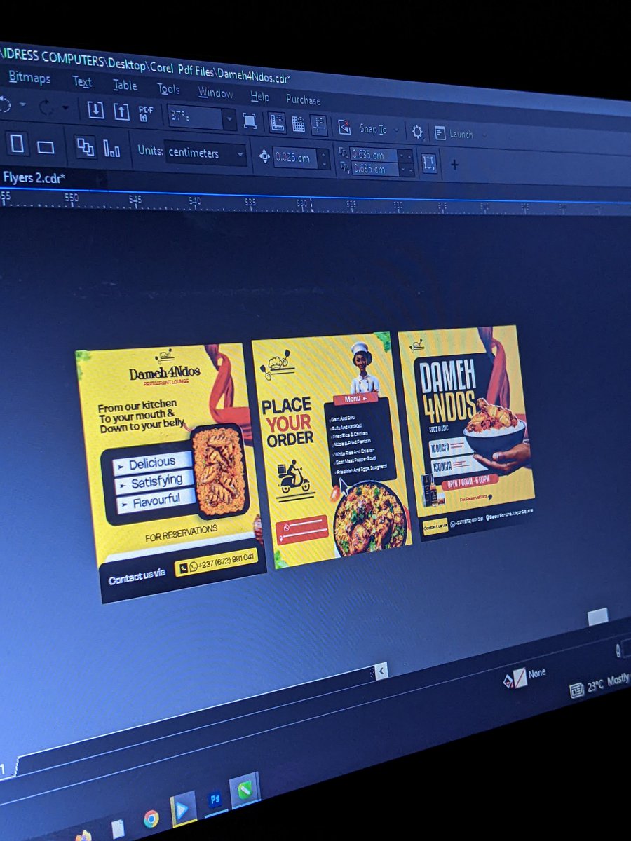 Homie_Graphfix's tweet image. Creating designs that inspire action.
Let me handle your designing and printing services professionally.
Coreldraw+Photoshop 🔥💯