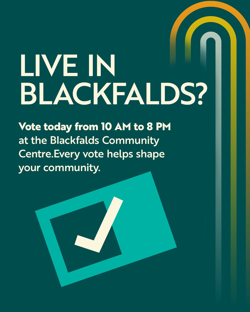 CommStrongAB's tweet image. Election Day is here Blackfalds! Time to vote for the Mayor, council &amp;amp; school board trustees. Head to the Blackfalds Community Centre between 10 AM to 8 PM. Bring your ID! 

Already voted? Share it with our “I Voted” toolkit! app.sosha.ai/toolkit/f91f5a…  #CommunityStrongAB #IVotedAB