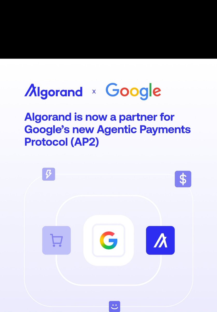 Shayed94502023's tweet photo. To view keyboard shortcuts, press question mark
View keyboard shortcuts
Post

See new posts
Conversation

🚀 Algorand x Google Cloud — A new era for agentic payments begins.

Algorand joins the Agent Payments rotocol (AP2) — a framework built with giants like https://t.co/e1DCvTcwsd