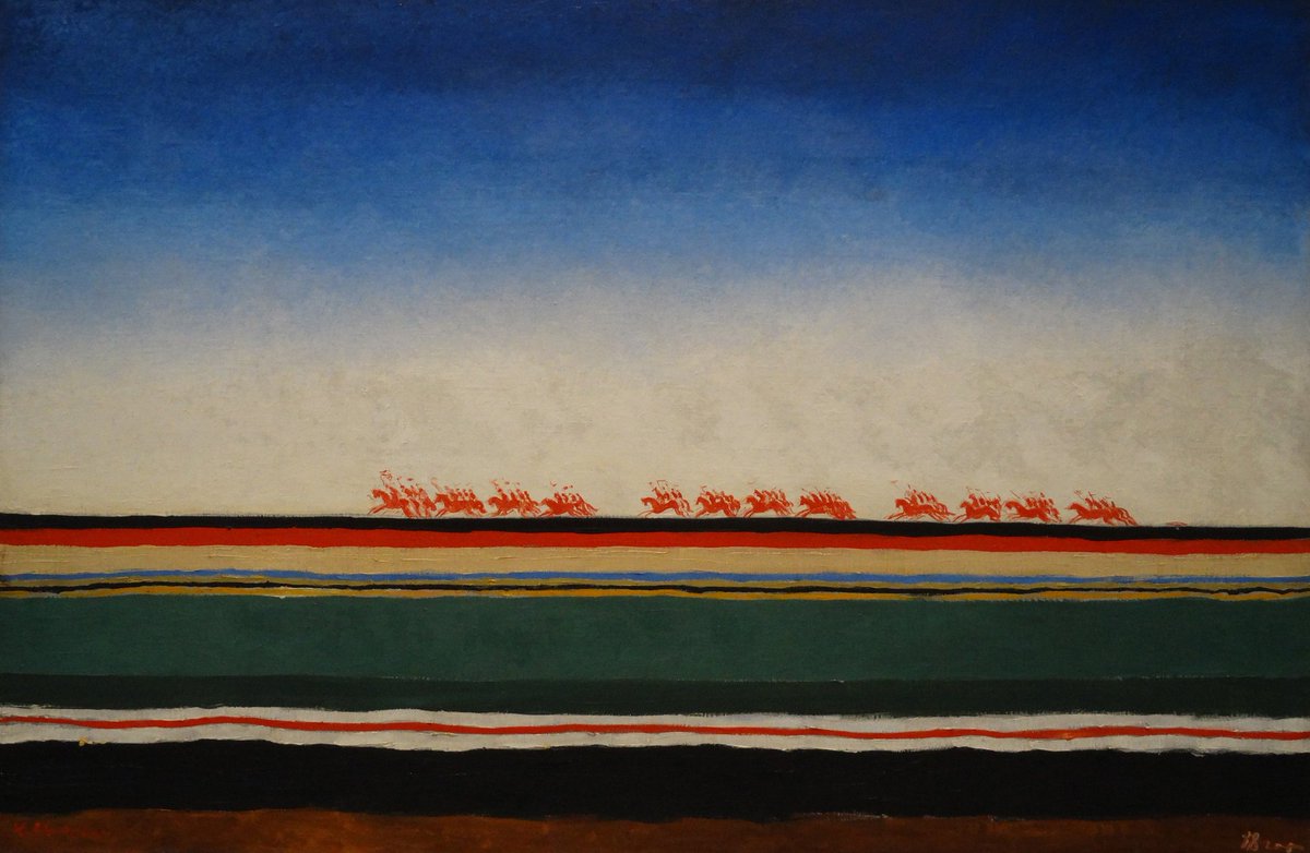 PicturesUssr's tweet photo. "Red Cavalry", painting by Kazimir Malevich, 1918 https://t.co/hODQmKXlLX