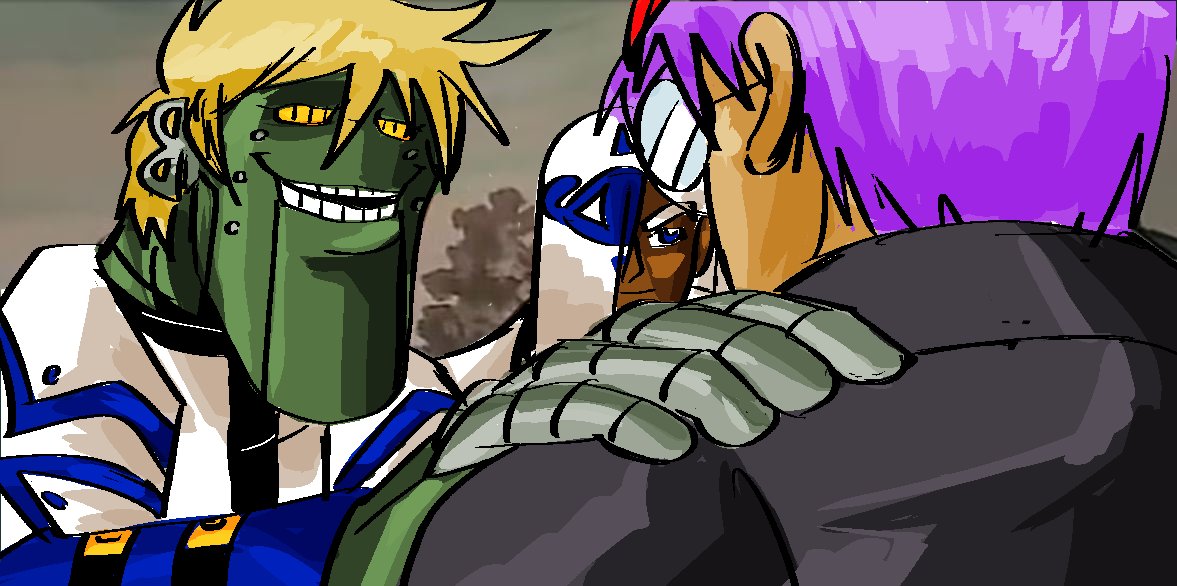 I'm a RoboKy main and this is my art. 
#GUILTYGEAR