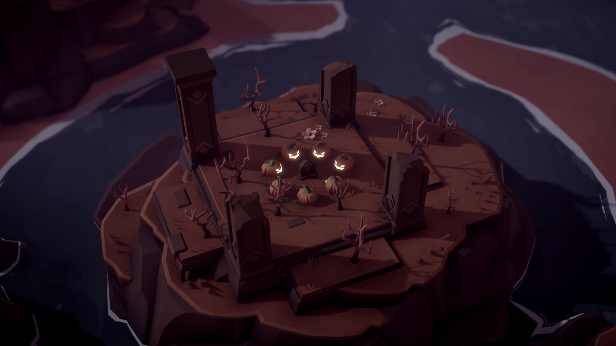 Coatsink's tweet photo. Spooky season has ARRIVED! 🎃🕷️

#islandersnewshores just released it's free seasonal Halloween update, go give it a play!

#cozygame #spookyseason https://t.co/3RTjGnazGe