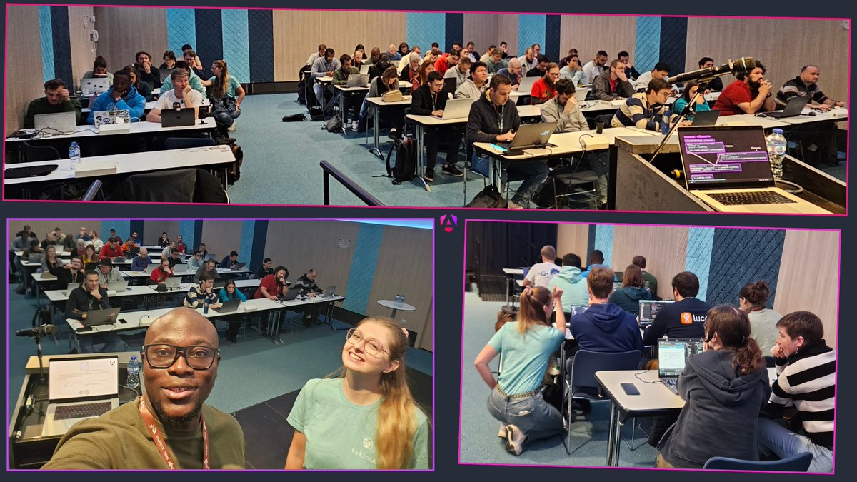rblmdst's tweet image. DevFest Nantes 2025 - Angular Signal - Monde Asynchrone, État dépendant.
Avec @CamiPillotDev , nous avons animé un workshop @angular sur les resources / rxResource et les LinkedSignal vendredi dernier au @devfestnantes 2025.
Bonne ambiance, salle pleine, participants très…