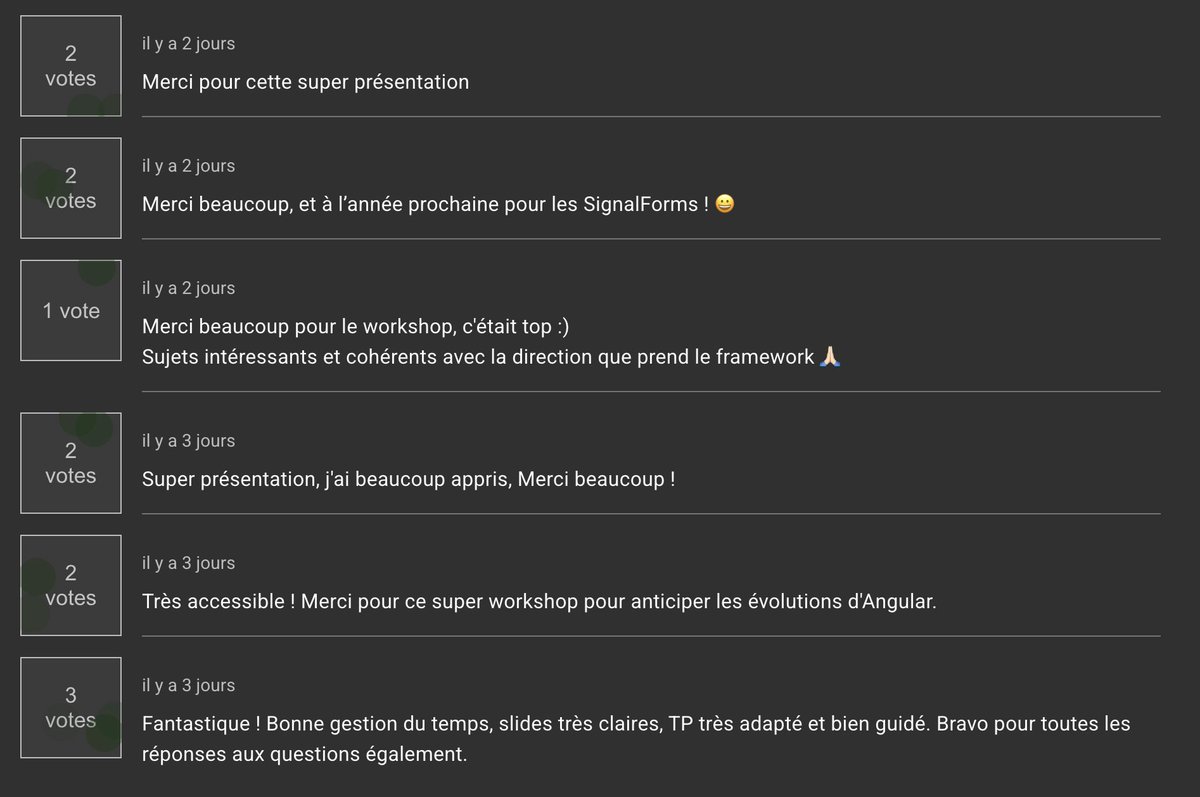 rblmdst's tweet image. DevFest Nantes 2025 - Angular Signal - Monde Asynchrone, État dépendant.
Avec @CamiPillotDev , nous avons animé un workshop @angular sur les resources / rxResource et les LinkedSignal vendredi dernier au @devfestnantes 2025.
Bonne ambiance, salle pleine, participants très…