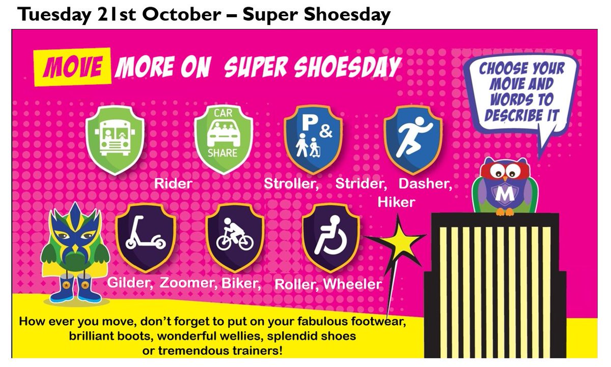 William Gilbert (@wges2022) on Twitter photo How ever you move on Super Shoesday, don’t forget to put on your fabulous footwear, brilliant boots, wonderful wellies, splendid shoes or tremendous trainers!
<a href="/TeamModeshift/">Team Modeshift</a> <a href="/Be_Travel_Smart/">Travel Smart</a> How ever you move on Super Shoesday, don’t forget to put on your fabulous footwear, brilliant boots, wonderful wellies, splendid shoes or tremendous trainers!
<a href="/TeamModeshift/">Team Modeshift</a> <a href="/Be_Travel_Smart/">Travel Smart</a>