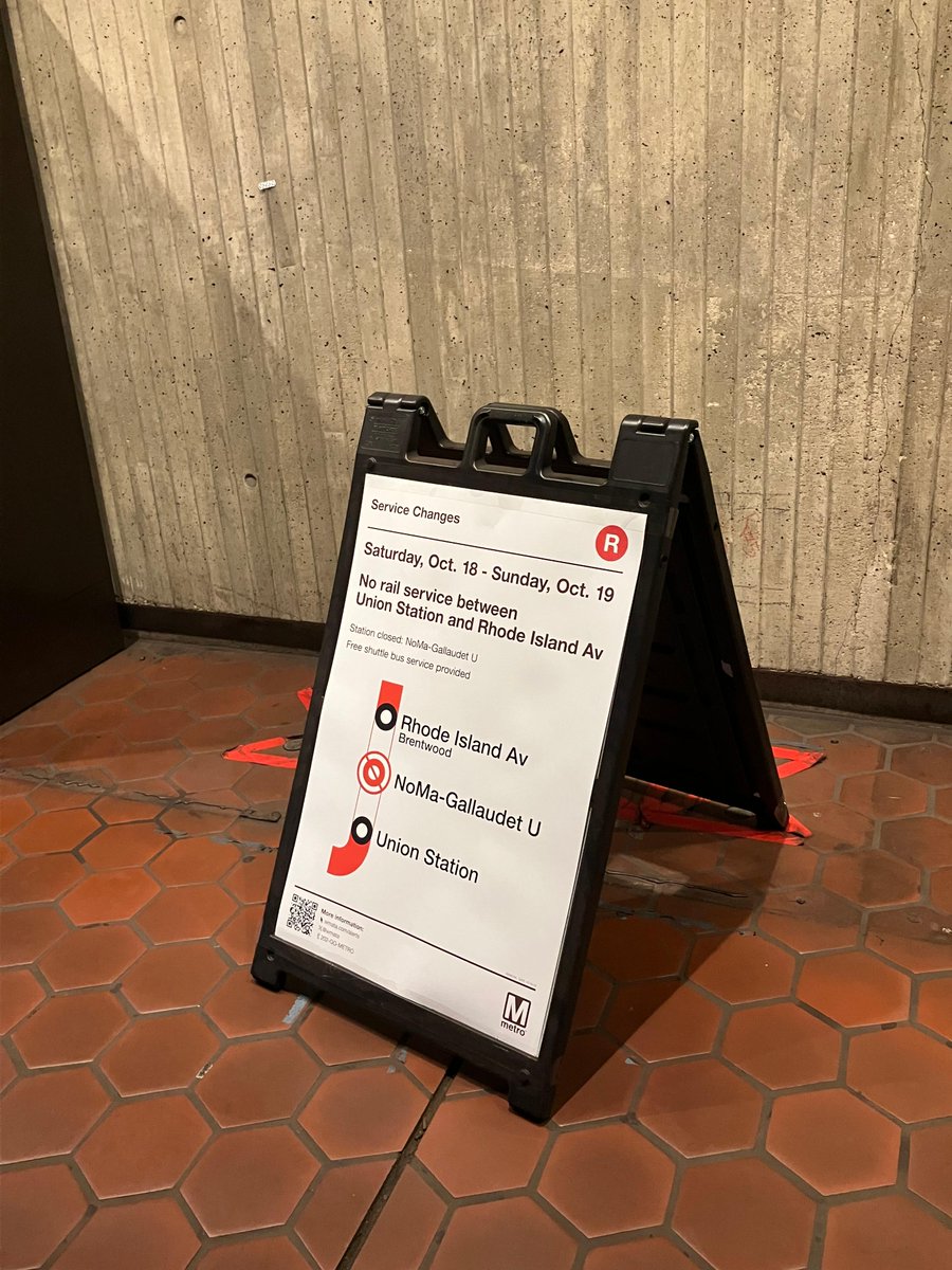 wmata's tweet image. We heard you! We’re now providing notifications sooner about weekend track work.
If there’s a station closure on the weekend, signs will go up 10 days in advance. Single tracking notifications will be posted 5 days early.
For more info, visit: wmata.com/trackwork