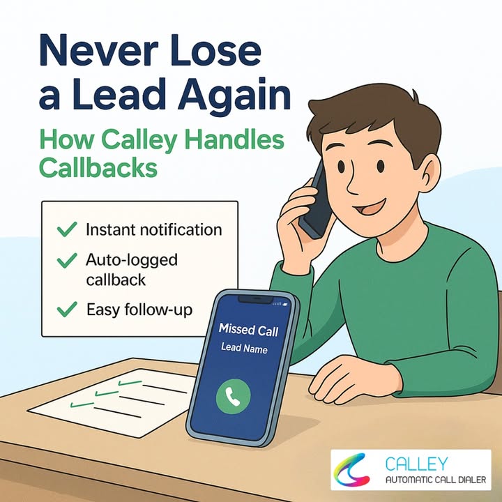 getcalley's tweet image. No more leads slipping through the cracks.
No more scattered notes or forgotten voicemails.
Just simple, organized follow-up magic.

👉 Whether I’m on 5 calls or 50…
Calley makes sure no lead gets left behind. bit.ly/4nSde0n

#AutoDialer #Telecalling #Sales #Outbound