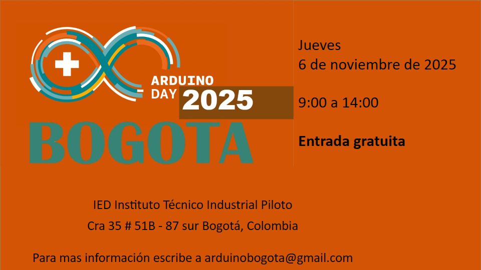 Javiertecteos's tweet image. #ArduinoDay Bogota 2025 con @ArduinoBogota 

Queremos que hagas parte del evento de hardware más grande de Bogotá: &quot;#ArduinoDayBogotá 2025&quot;.

Podras ser parte activa de esta comunidad.