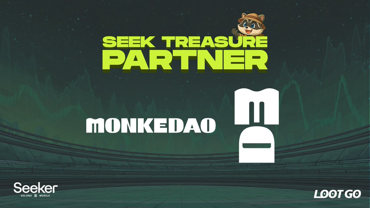 lootgo_official's tweet image. LootGO’s @solanamobile Seeker campaign continues to Week 2!

Week 1 was a blast — over 11K new players joined and 5K+ Seeker owners are now hunting daily. 💥

This week, treasure = community. 🐒
And what community represents that better than @MonkeDAO?

@yuki__app and…