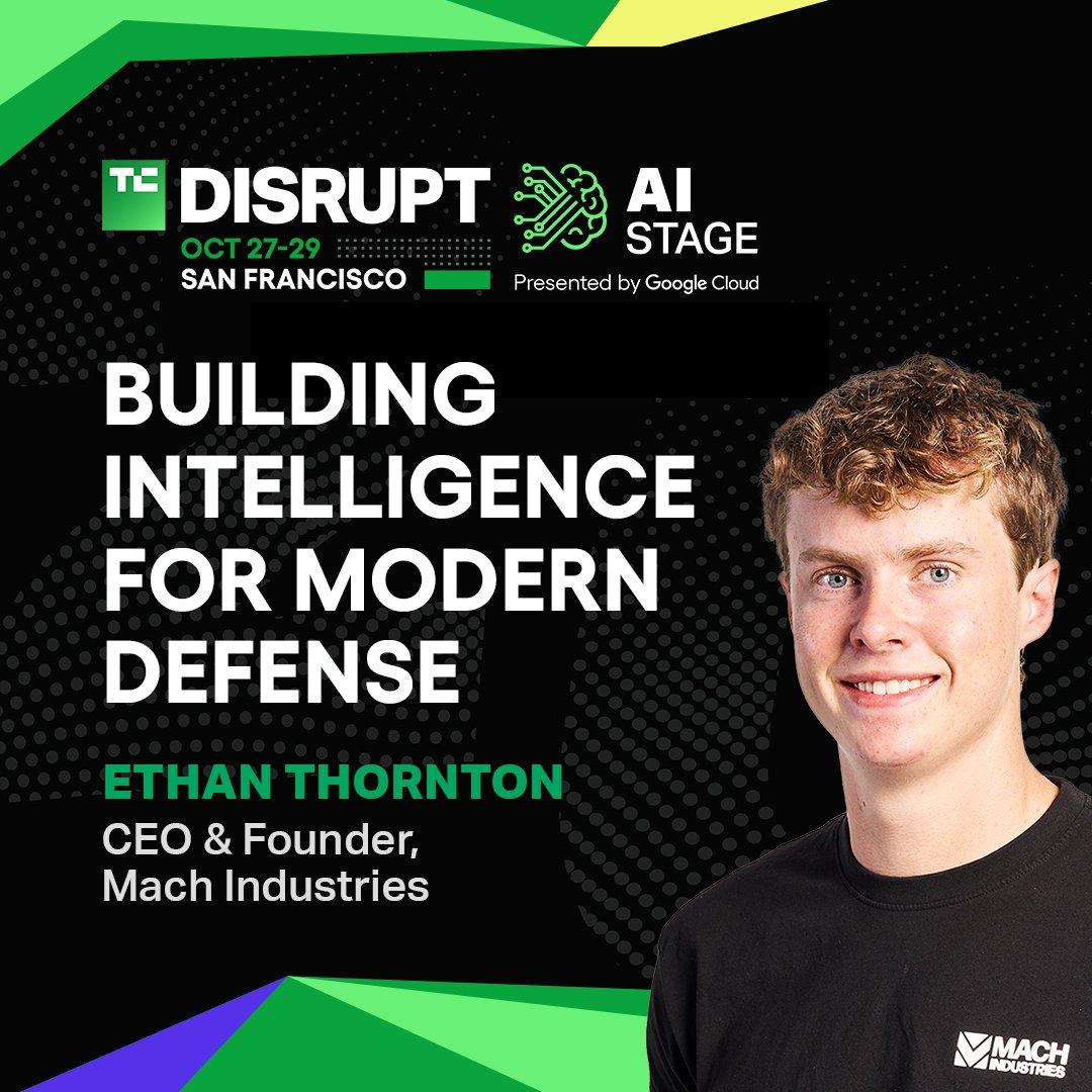 TechCrunch's tweet image. AI is at the core of Disrupt 2025, and our October 28 lineup is just the start of our two days of AI Stage events.
Speakers and founders from @Jetbrains, @wayve_ai, @mercor_ai, Mach Industries, and more will deliver exclusive insights, live on stage, in San Francisco. And this…