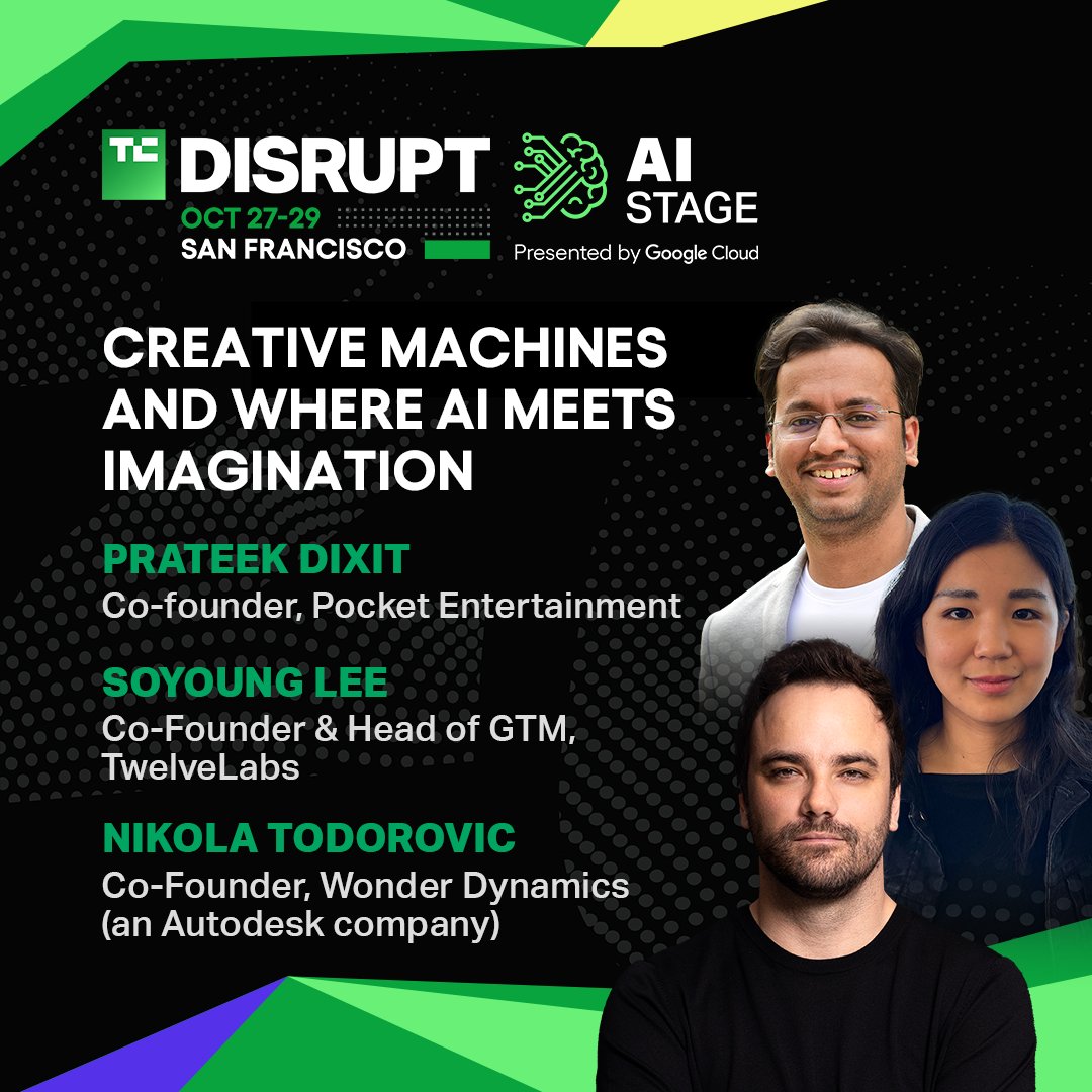 TechCrunch's tweet image. AI is at the core of Disrupt 2025, and our October 28 lineup is just the start of our two days of AI Stage events.
Speakers and founders from @Jetbrains, @wayve_ai, @mercor_ai, Mach Industries, and more will deliver exclusive insights, live on stage, in San Francisco. And this…