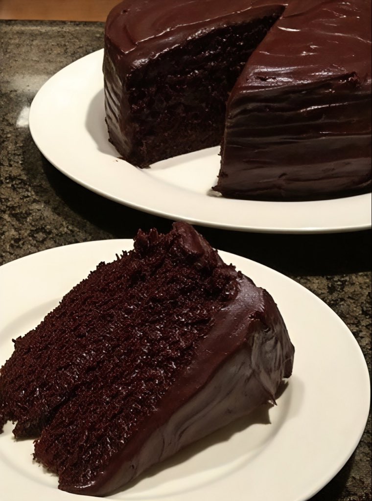 How would you describe this chocolate cake in just one word?