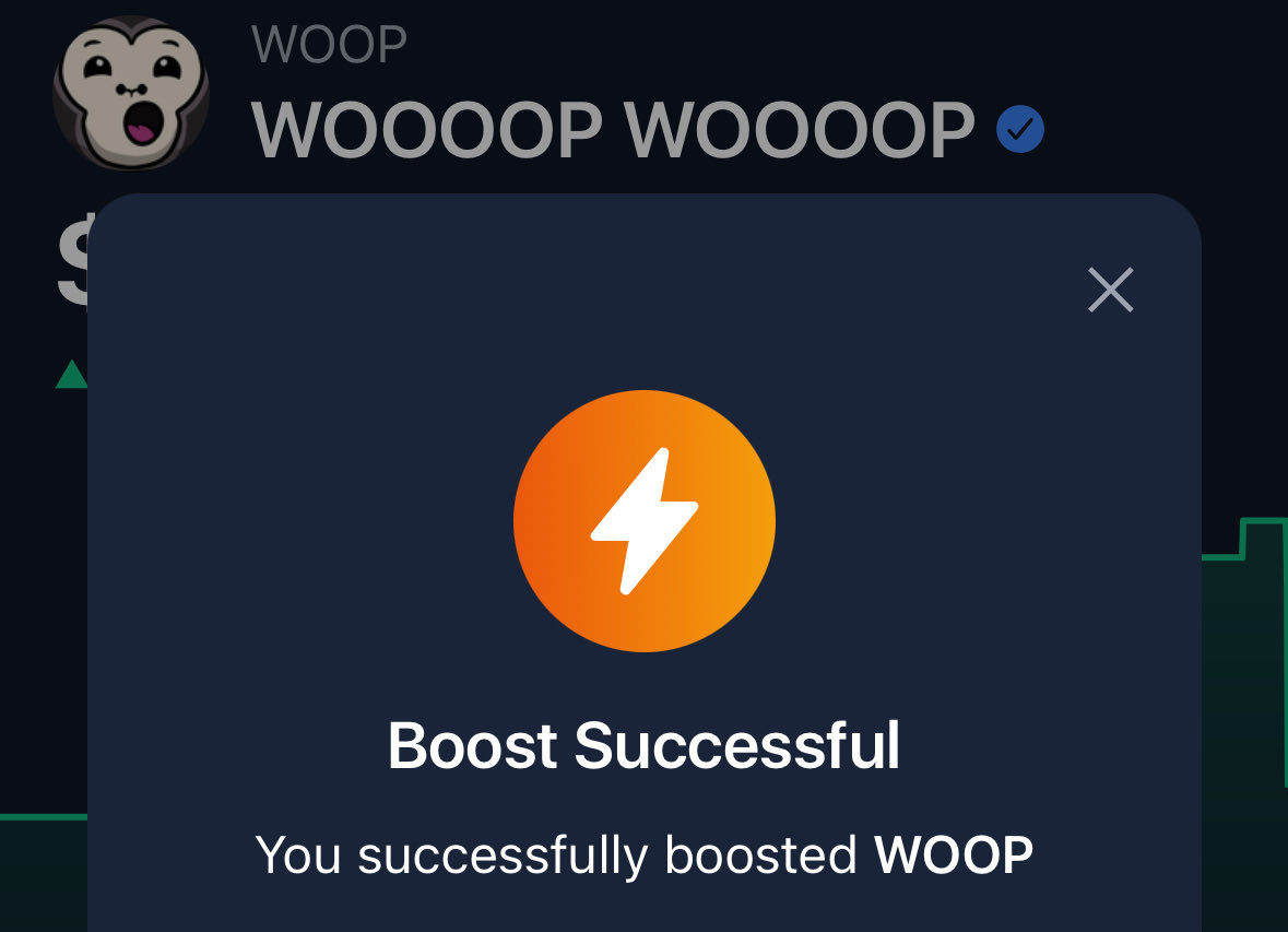 woopalgo's tweet image. BOOSTED, BABY. $WOOP WOOP ON $ALGO!