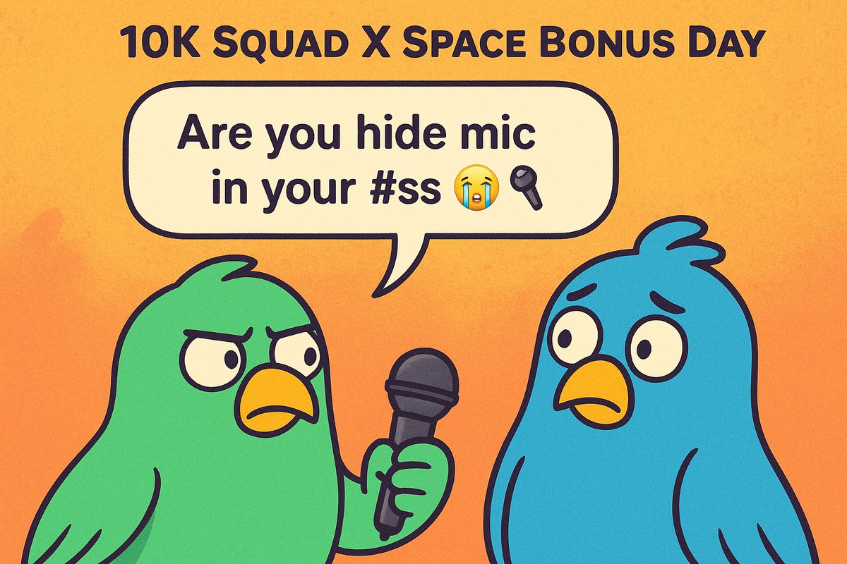 donpeter3's tweet photo. When the mic goes silent in the @the10kSquad Space and @puresoul0109 drops the legendary line...
"Are you hide mic in your #ss πποΈ"
Pure chaos, pure comedy.
#10kSquad #Monad #PureSol #BonusDay https://t.co/rsEp9QEbud