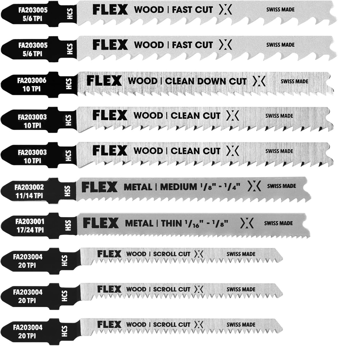 FLEX 10-Pc T-Shank Jigsaw Blade Set only $5.63

Lowest ever from Amazon!

dealsfinder.io/?go=amzn.to/3J… #ad