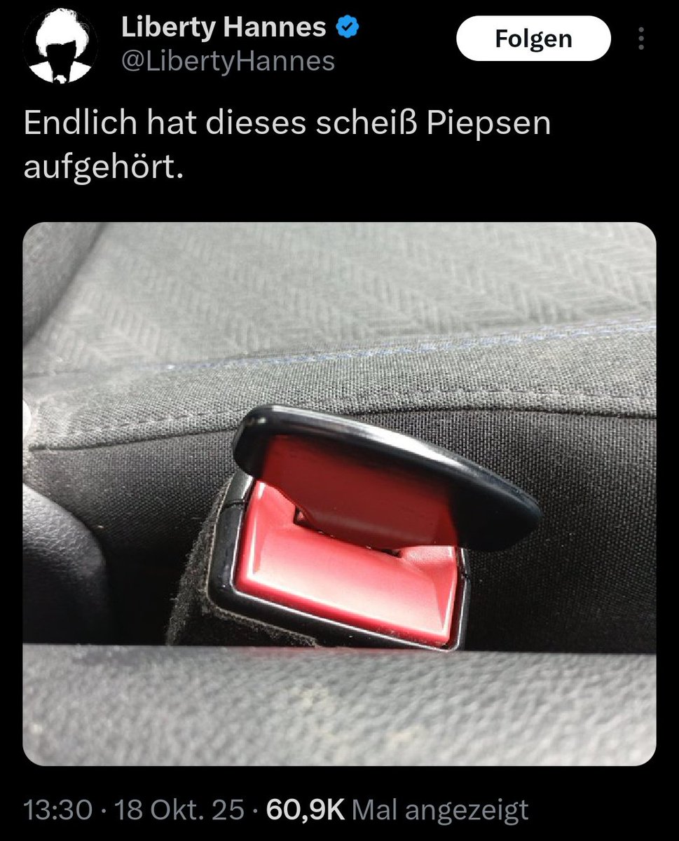 Freiheit - dies das Ananas.
Mir tun nur die Rettungskräfte leid, die das Puzzle zusammensammeln müssen, wenn es schief geht.
#Carbrain