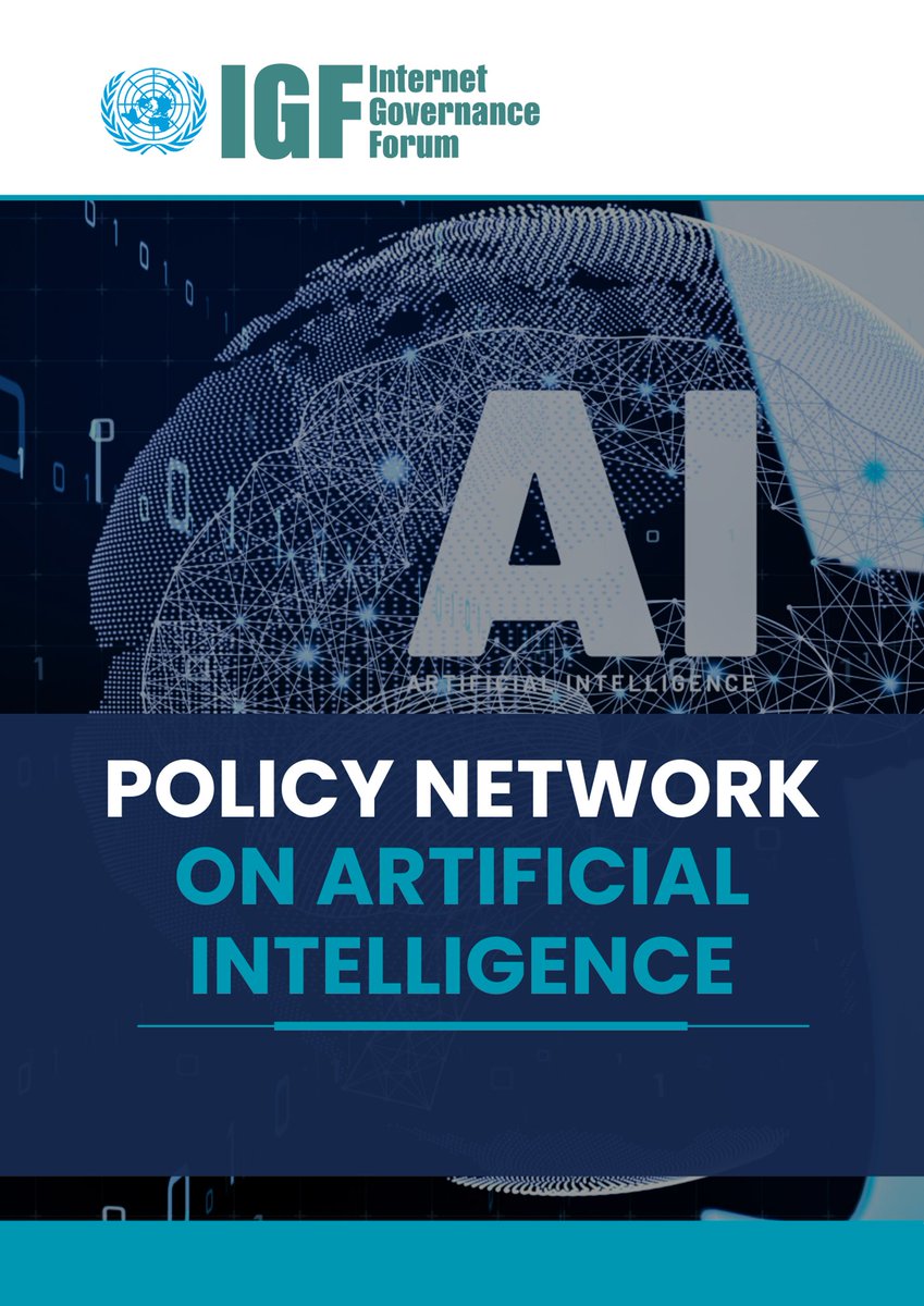 intgovforum's tweet image. Join us on Thursday, 23 October at 13:00 UTC for the next PNAI meeting!

Participants are invited to review the draft in advance and share written feedback until Sunday, 26 October.

Register: bit.ly/4o09mKV
Draft PNAI Policy Brief report: bit.ly/47aY9Bv